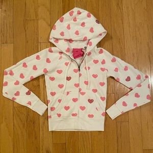 PINK Victoria’s Secret Bling Zip Hoodie XS 💕
